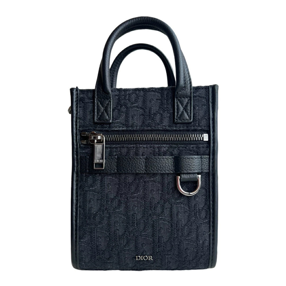 Dior Shoulder Messenger Bag Safari  Black Oblique Christian Northsouts AB